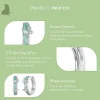925 Sterling Silver Mint Green Butterfly Ear Buckles 