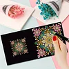 6pcs DIY Blumenmuster Diamant Kunst Grußkarten für Festivals und Feiern