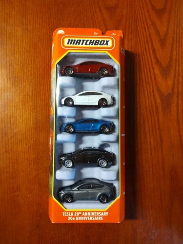 Dronehint 2024 Matchbox Tesla 20th Anniversary 5-Pack Electric | Model S 3 X Y & Roadster! Toy