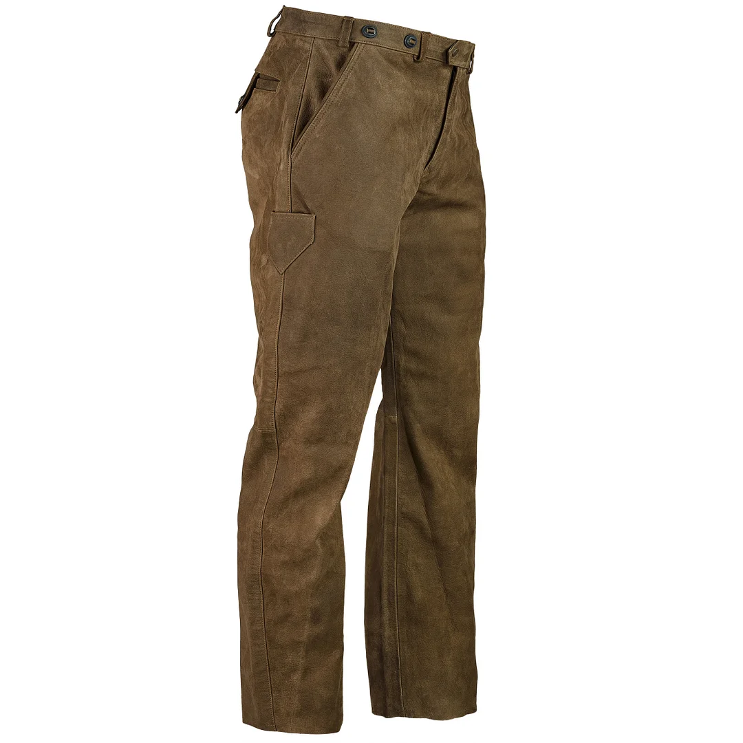 Mens Waterproof And Tear-resistant Hunting Leather Pants
