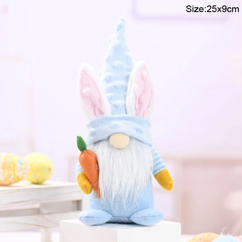 Easter Faceless Gnome Rabbit Doll Handmade Reusable Home Decoration Spring Hanging Bunny Ornaments Kids Gift