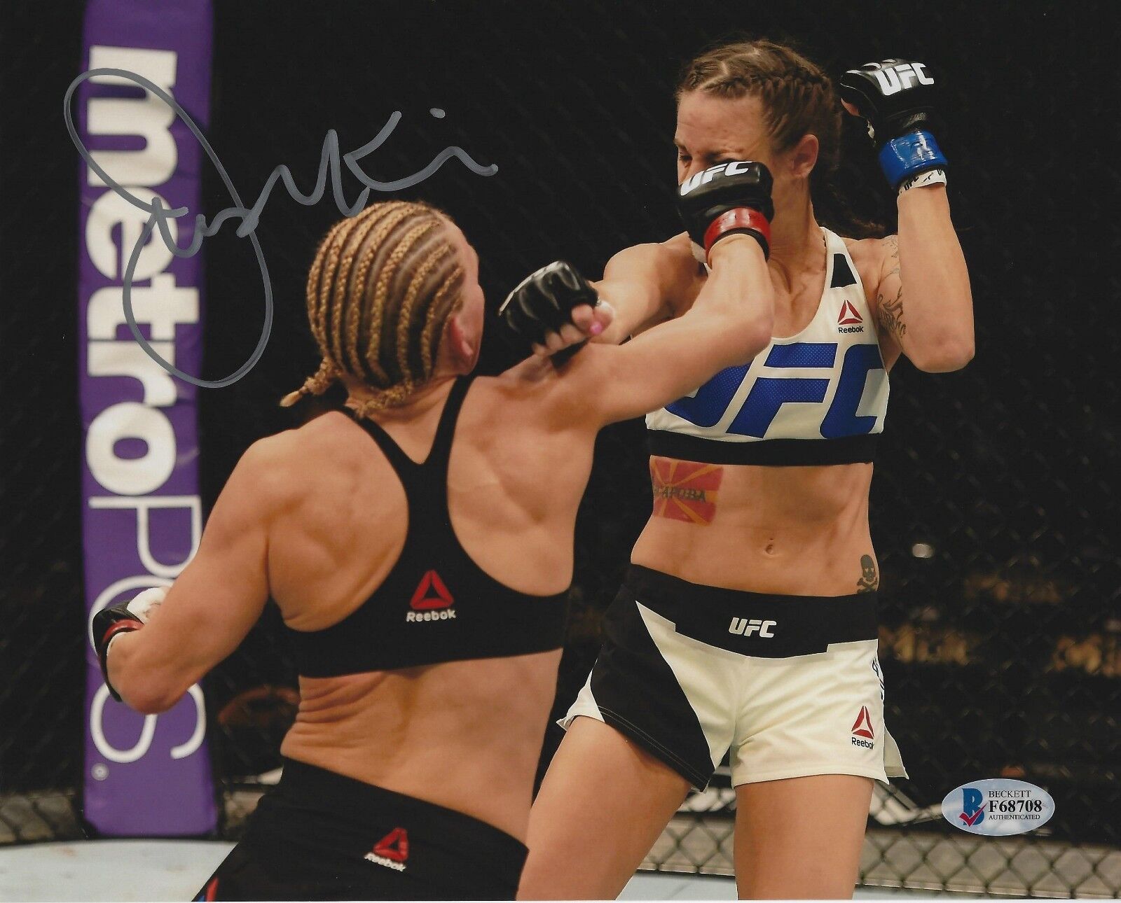 Justine Kish Signed 8x10 Photo Poster painting BAS Beckett COA UFC 195 2016 Picture Autograph 08