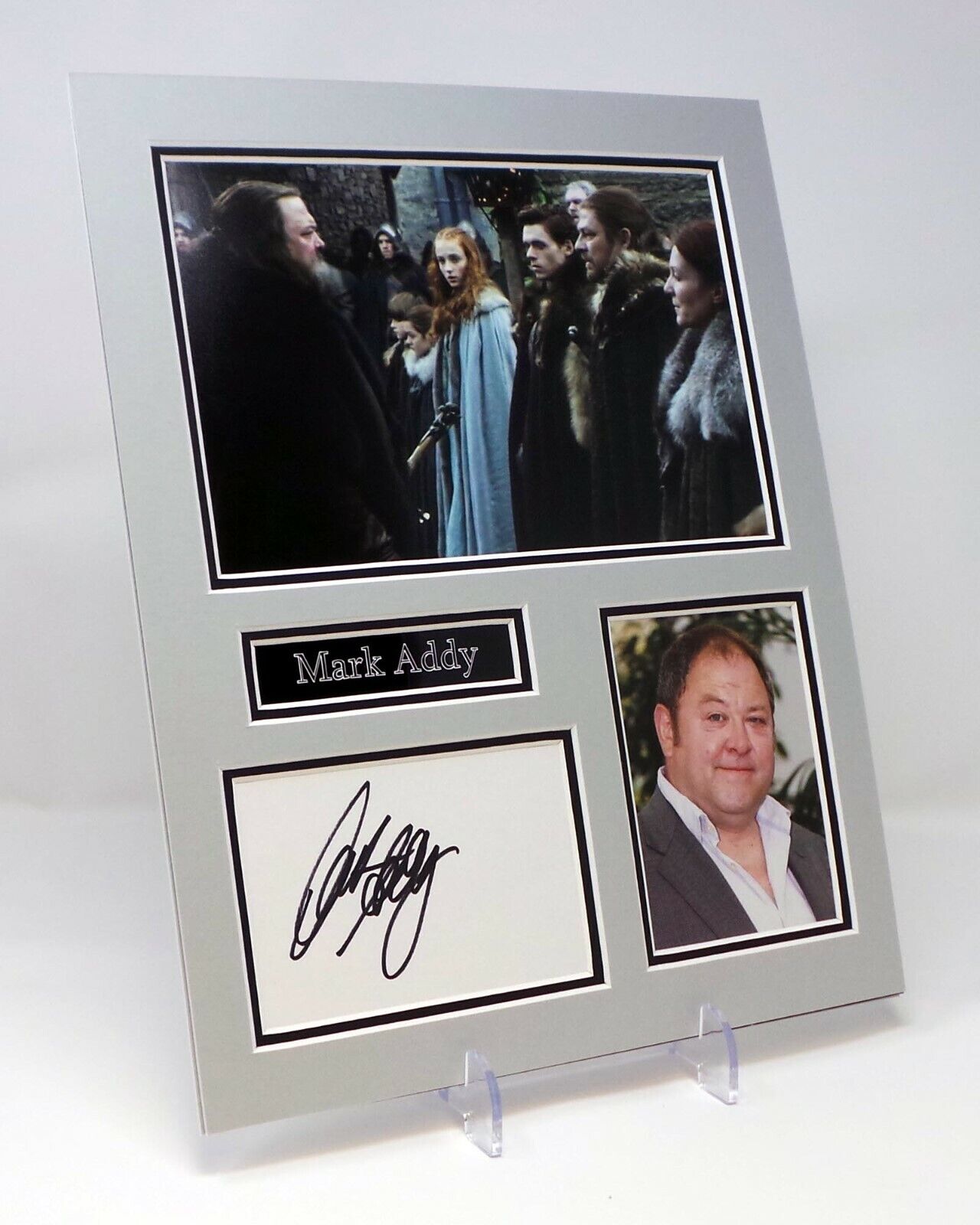 Mark ADDY Signed Mounted Photo Poster painting Display AFTAL Robert Baratheon, Games of Thrones