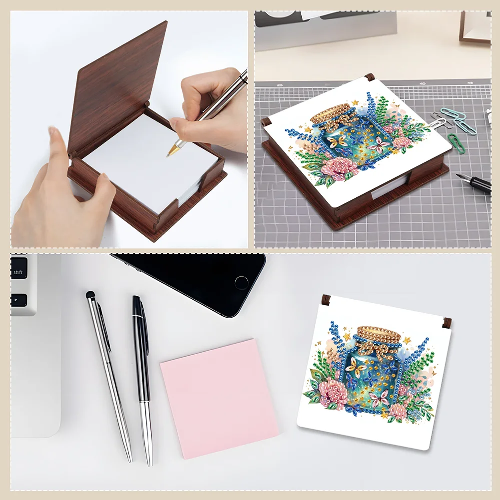DIY Wishing Bottle Diamond Painting Note Box Paper 160 Sheets of Paper for DIY Art Craft