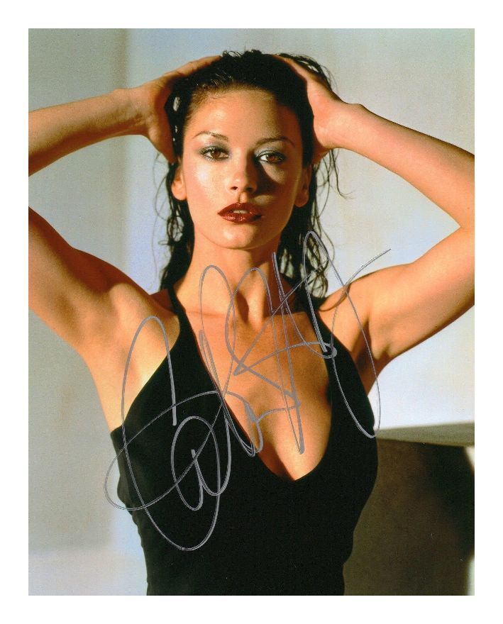 CATHERINE ZETA JONES AUTOGRAPHED SIGNED A4 PP POSTER Photo Poster painting PRINT 4