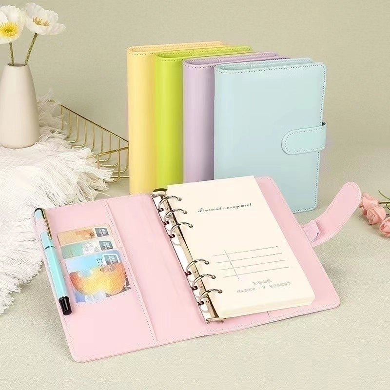 Creative Solid Color Macaron Student Stationery Loose-leaf Notebook