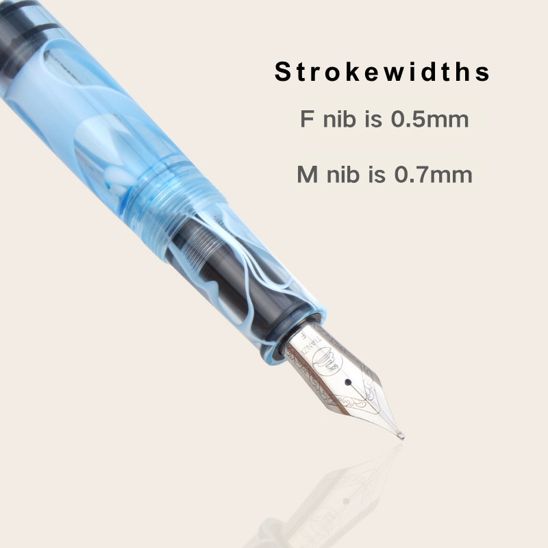 TIANZI T01 Piston-filling Fountain Pen in Skyblue_Nib