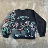 Fashion Eagles Print Long Sleeve Sweatshirt