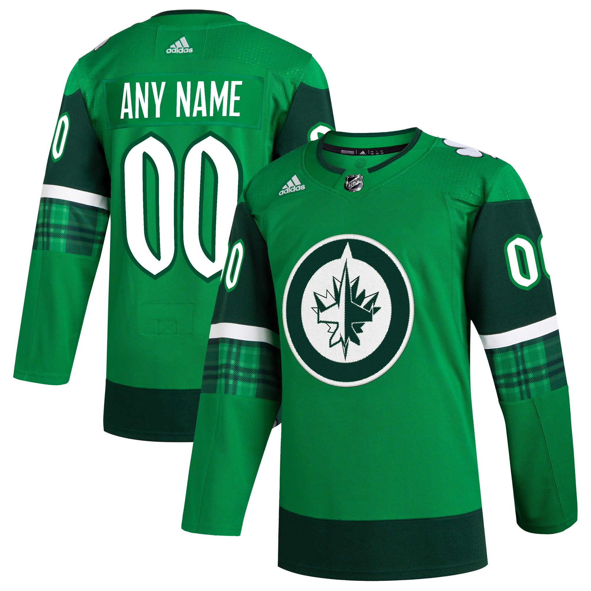 Winnipeg Jets  St. Patrick’s Day  Custom Jersey – Kelly Green mysite