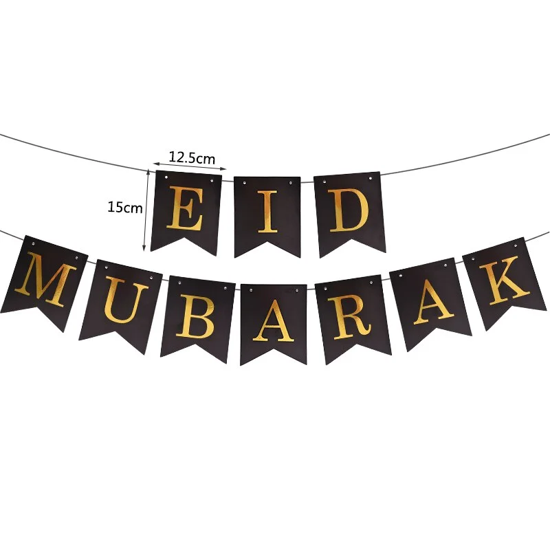 1Set Eid Mubarak Balloons Moon Star Ramadan Kareem Decoration Helium Foil Globos Banners Muslim Islamic Festival Party DIY Decor