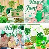 Birthday Decorations, NO DIY, Pre-Strung Happy Birthday Banner with Honeycomb Balls, Hanging Swirls, Circle Dots Garland, Happy Birthday Party Decorations for Women Men Boys Girls (Green)