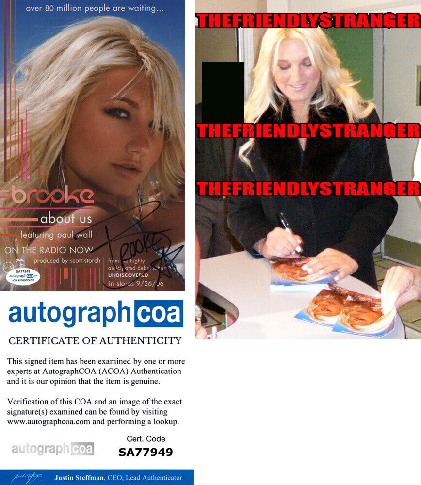 BROOKE HOGAN signed ABOUT US