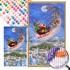 2 stücke weihnachten schnee teilweise ab bohrer volle runde dimond gemälde dekor 45x75cm