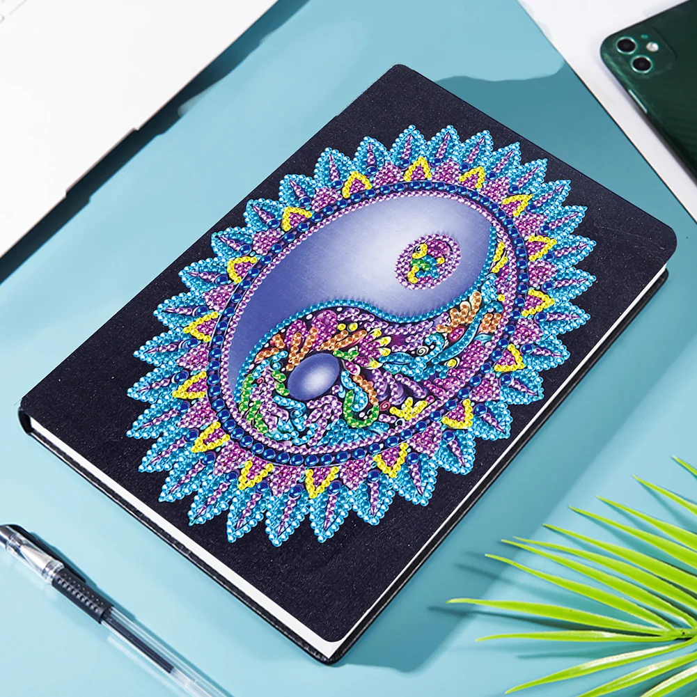 50 Pages Mandala Notebook Creative A5 Note Book Ornaments Kids Craft Gift