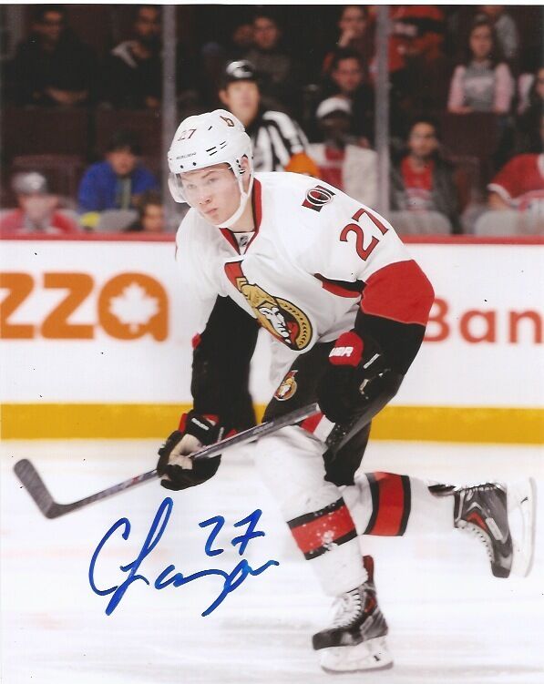 Ottawa Senators Curtis Lazar Signed Autographed NHL Photo Poster painting 8x10 COA BB