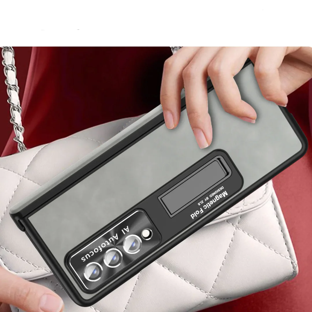 Applicable To Samsung ZFold3/ZFold4 Magnetic Hinge Folding Protective Sleeve