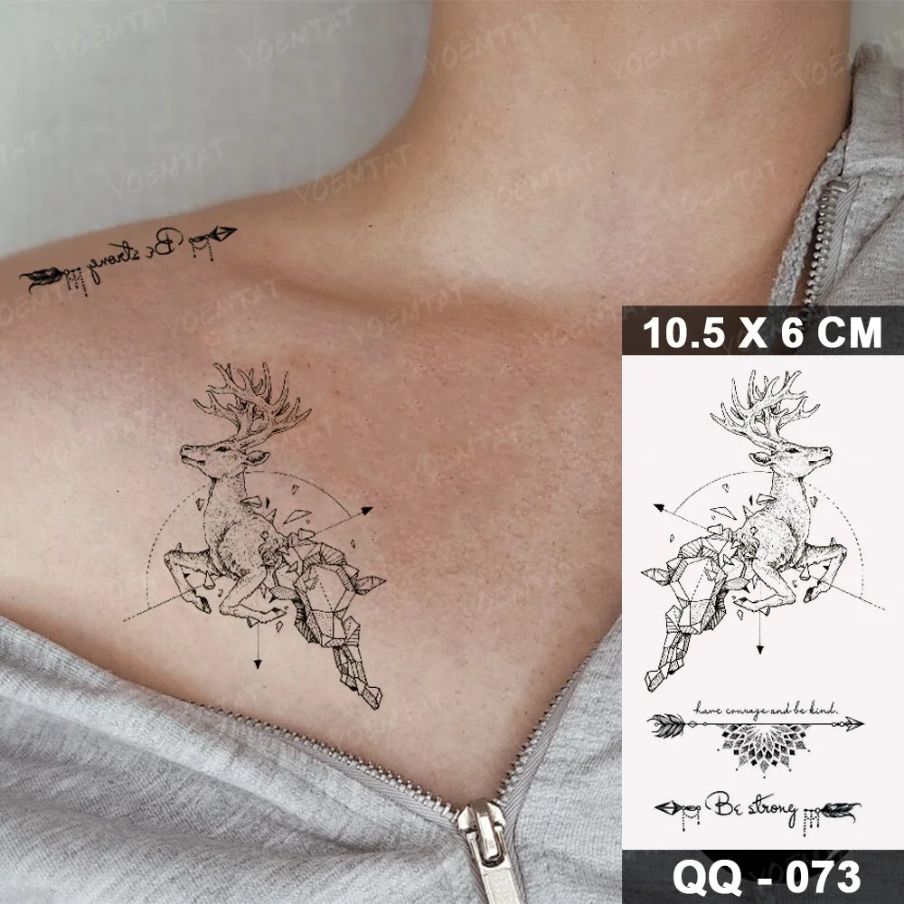 Sdrawing Temporary Tattoo Stickers Butterfly Flower Realistic Sexy Flash Tatoo Women Men Arm Waist Line Body Art Fake Tatto Cool