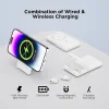 4-in-1 Power Bank with Wireless Earphones, Foldable Phone Holder, Magnetic Wireless Charger, 5000mAh Power Bank 15W Fast Charging With USB-C Cable for iPhone 15/iPhone14/13/12 Series