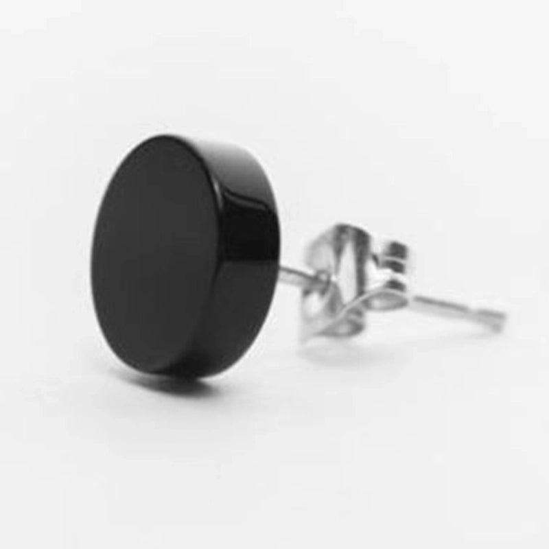 1 Piece Minimalist Geometric Plating Inlay Copper Stone Ear Studs