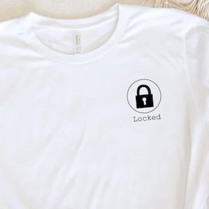 pornhint Pornhint Heart Locked Shirt, Unisex Shirt, Heartbroken Shirt, Emotional Shirt, Locked Shirt