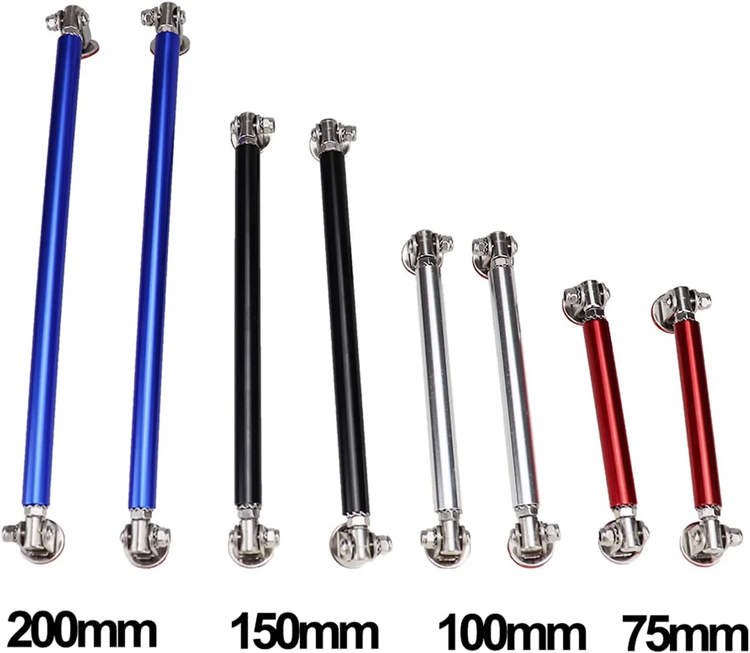 Front Bumper Lip Splitter Diffuser Strut Rod Tie Bars Splitter Support Rods 