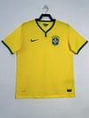 2014 Retro Brazil Home Soccer Jersey 1:1 Thai Quality love fball