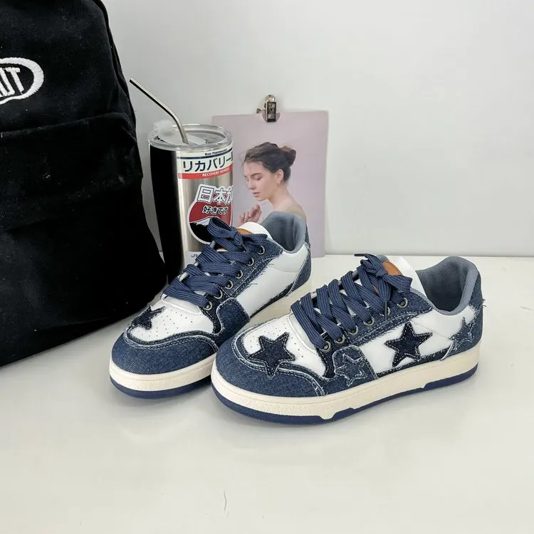 Churchf Churchf Board Shoes Women's Autumn 2023 New Color Korean Version Of The Niche Flat Sneakers Cross Straps Small White Shoes