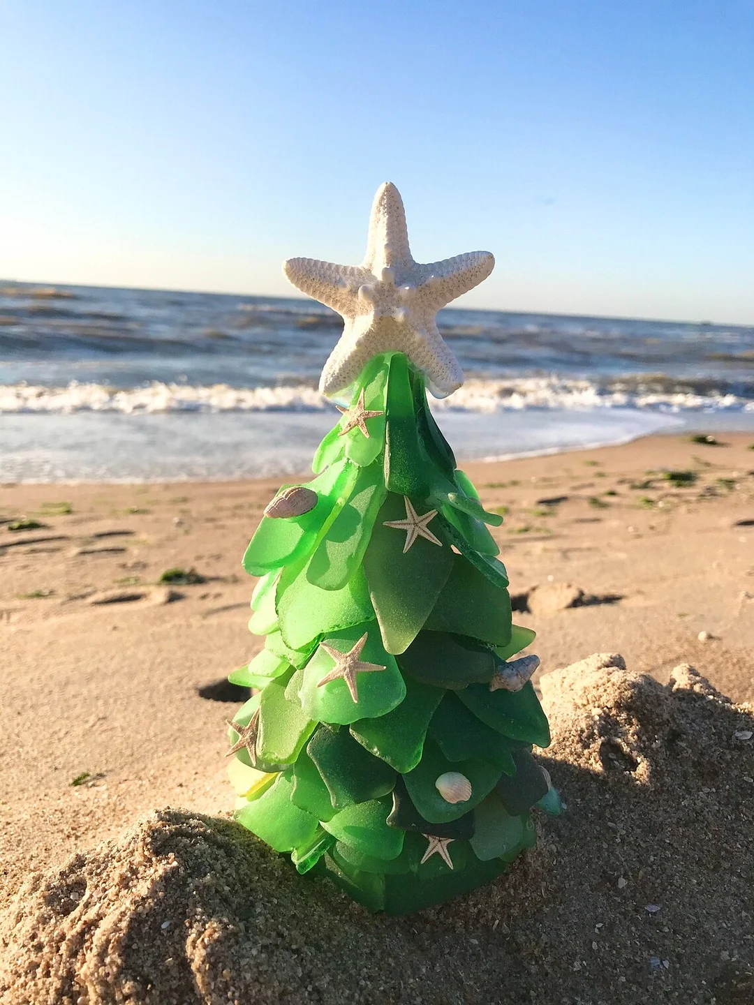 CHRISTMAS SEA GLASS TREE