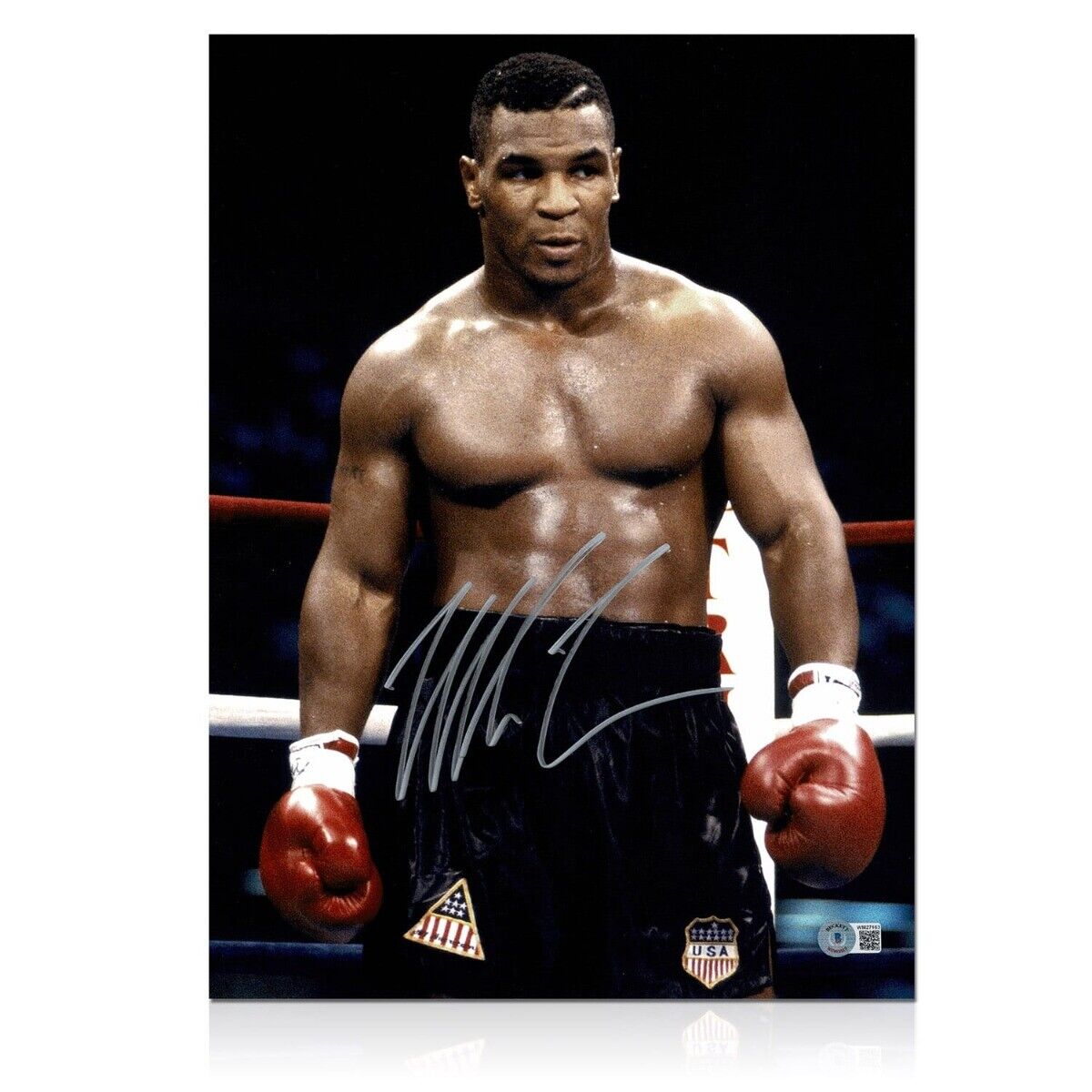 Mike Tyson Signed Boxing Photo Poster painting: Baddest Man On The Planet