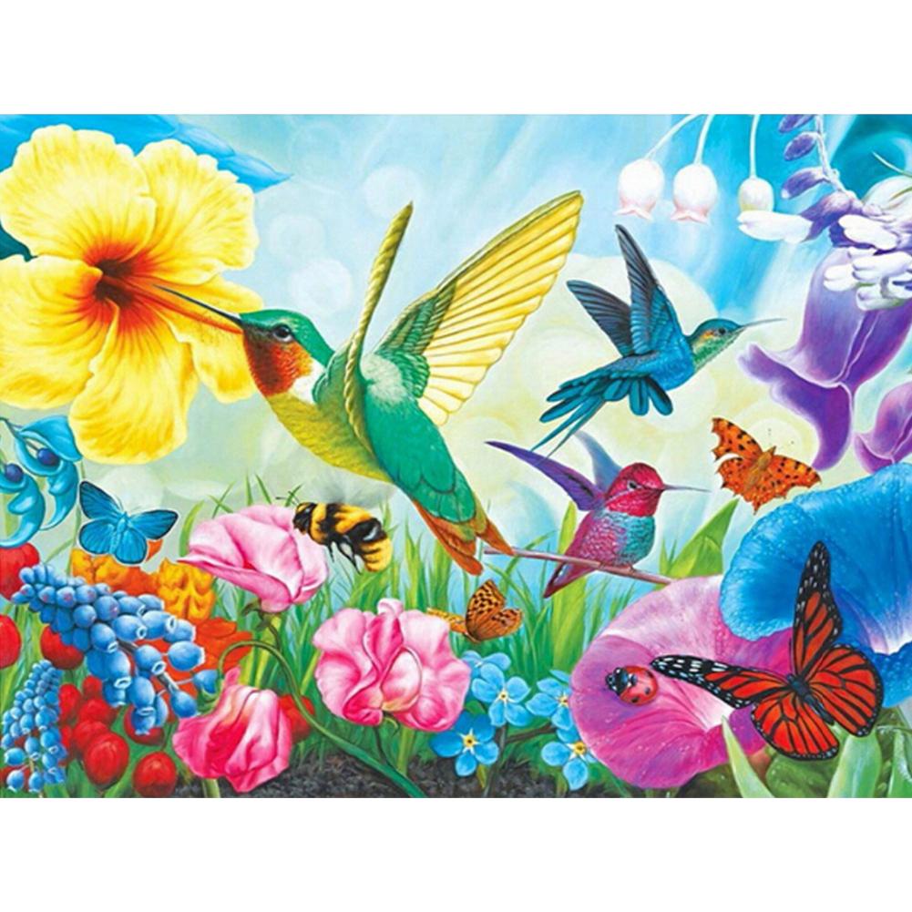 

40*30CM - Bird - Round Drill Diamond Painting, 501 Original