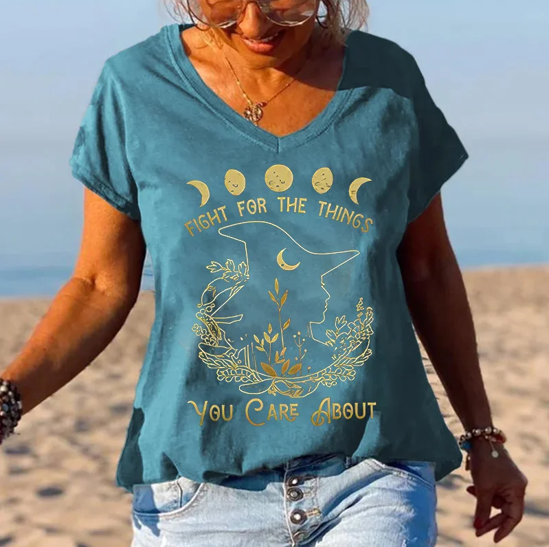 Fight For The Things Printed Women's Tees