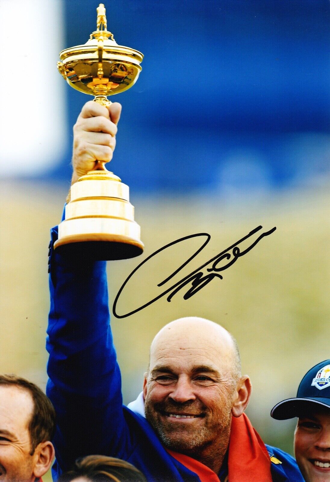 Thomas Bjorn Signed 12X8 Photo Poster painting 2018 RYDER CUP AFTAL COA (A)