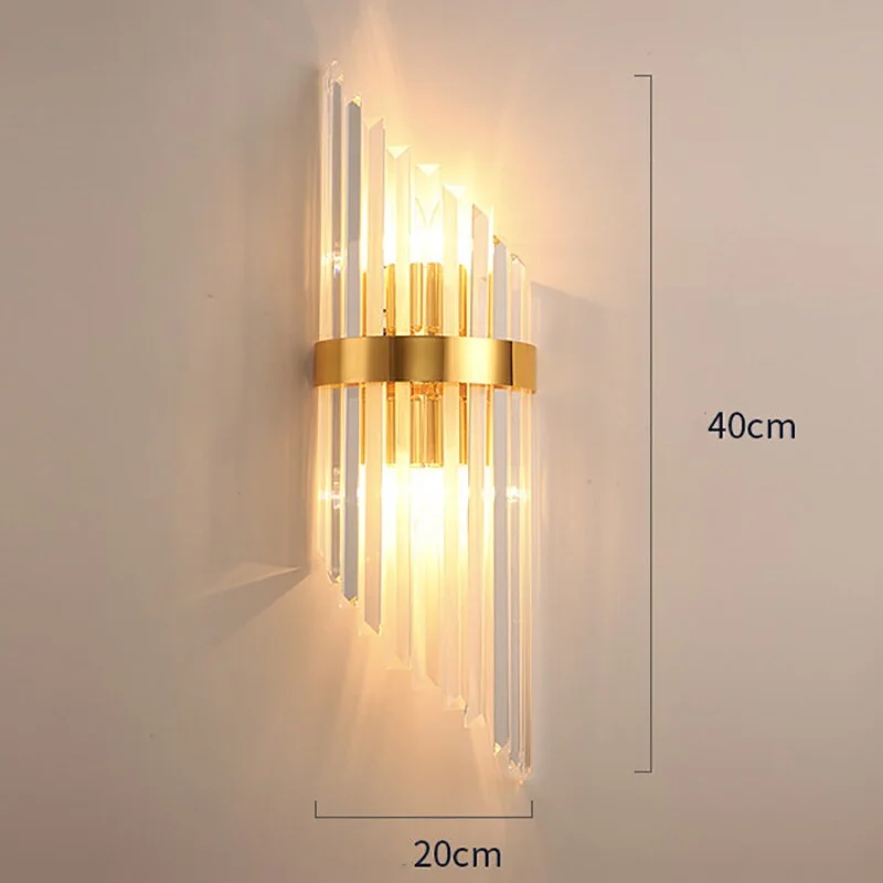 Modern Luxury Wall Lamp Living Room Bedroom Bedside Lamp Home Decoration Corridor Aisle Background Wall Lights Crystal Lighting