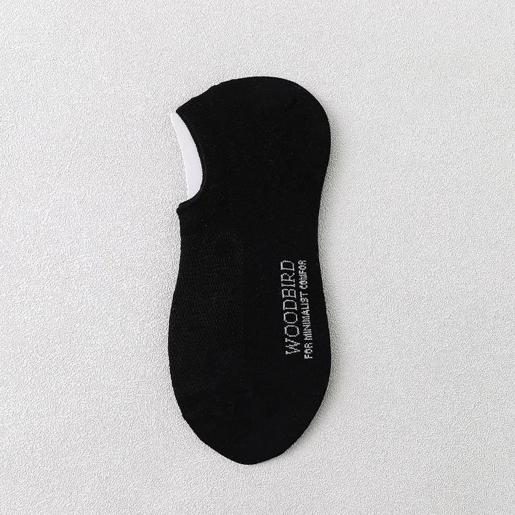 White Letter Short Socks