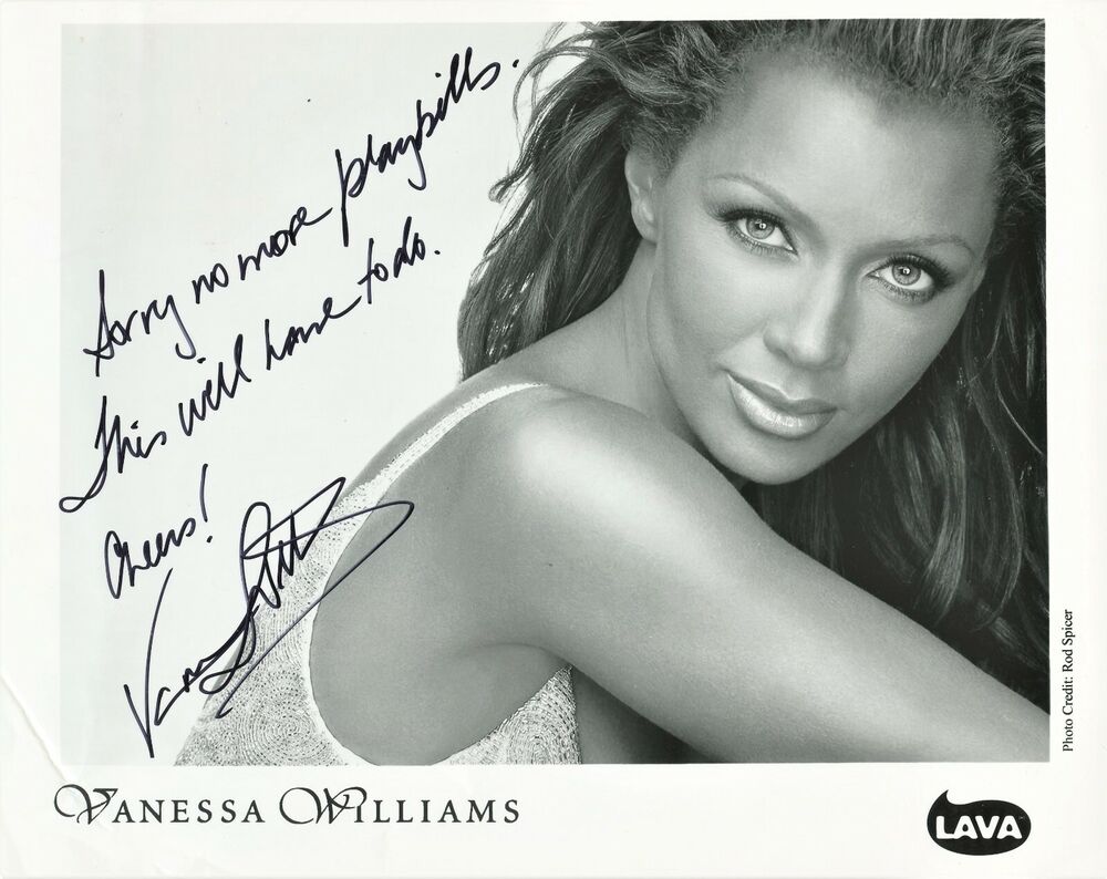 Beautiful VANESSA WILLIAMS In-person Signed Photo Poster painting