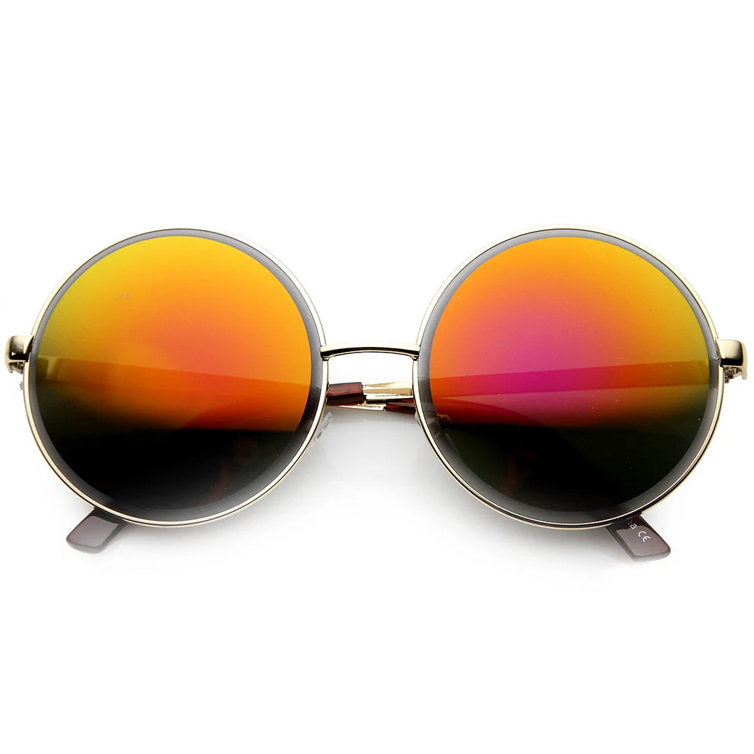 Super Large Oversized Metal Round Circle glasses