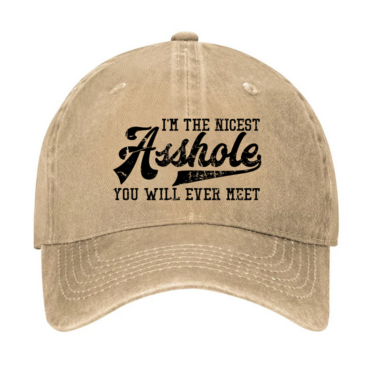 I'm The Nicest Asshole You'll Ever Meet Hat