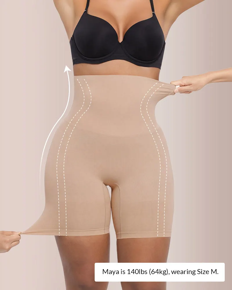 CurveFlex - High Waisted Seamless Sculpting Shorts