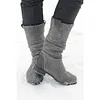 Comfortable Low Heel Suede Boots
