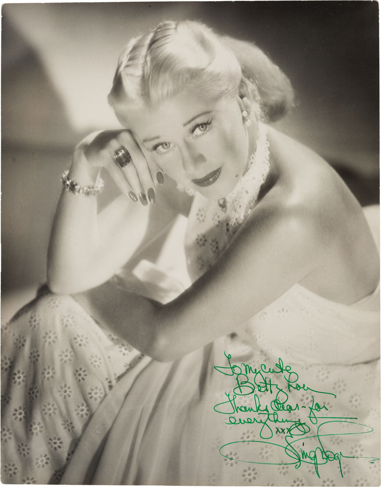 GINGER ROGERS Signed Photo Poster paintinggraph - Beautiful Sexy Film Star Actress - preprint