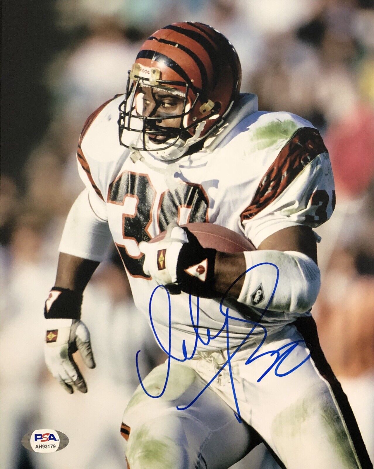 Ickey Woods Signed Autographed Cincinnati Bengals 8x10 Photo Poster painting Shuffle Psa/Dna