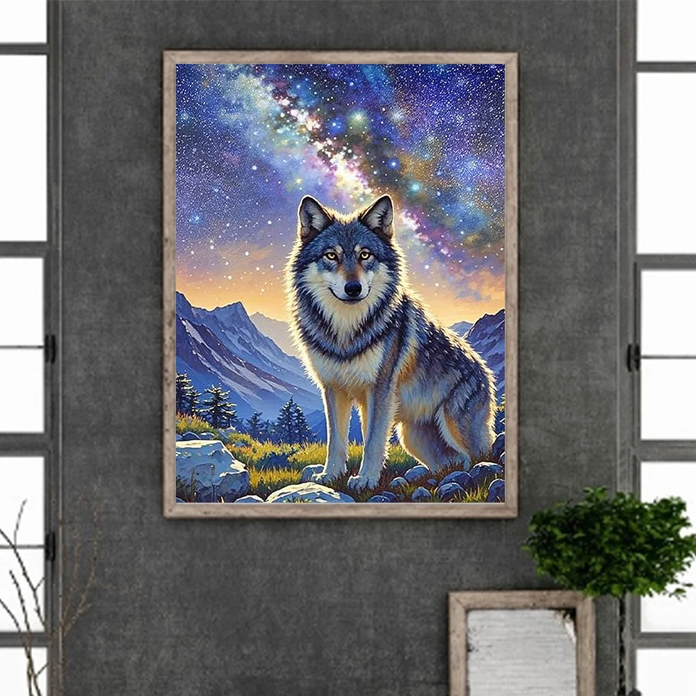 Diamond Painting - Full Round Drill - Wolf(Canvas|30*40cm)