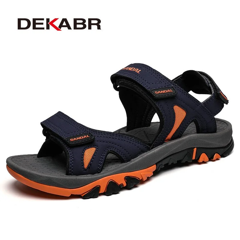 DEKABR New Fashion Casual Shoes Lycra Men Sandals Summer Men Shoes Beach Sandals Top Quality Outdoor Men's Sandals Big Size 46