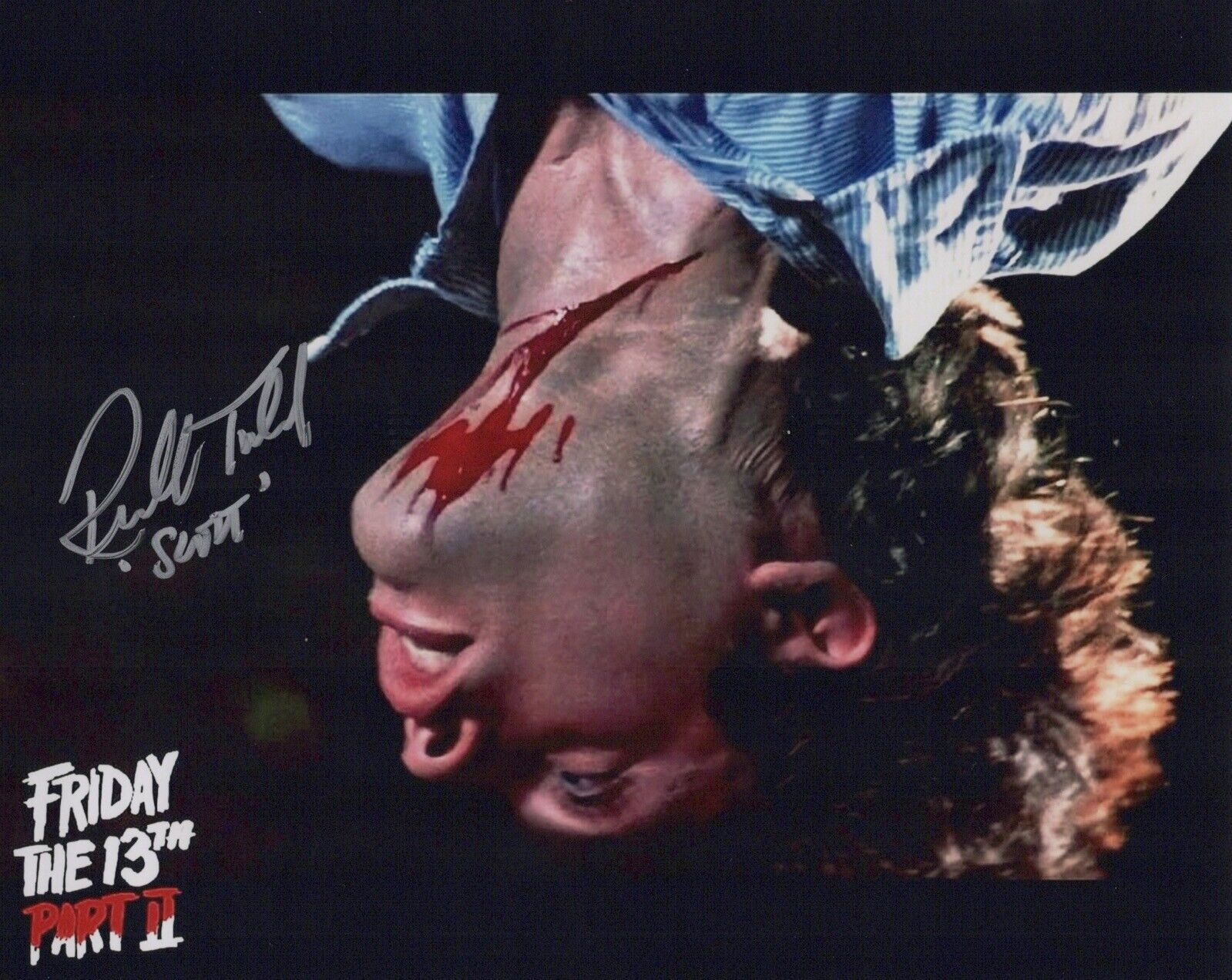 Friday the 13th Part II horror movie Photo Poster painting signed by Todd Russell