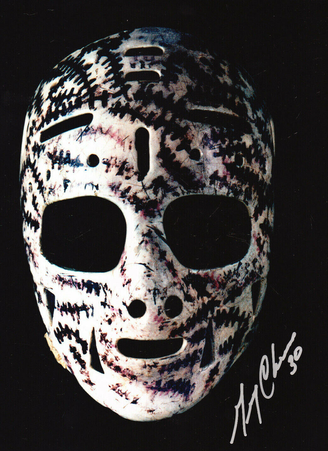 5 LOT GERRY CHEEVERS MASK AUTOGRAPH SIGNED 8X10 Photo Poster painting BOSTON BRUINS COA