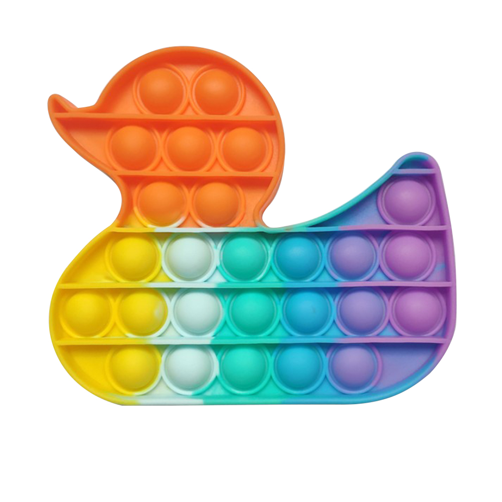 

Duck Shape Funny Anti Stress Puzzle Squeeze Toy Push Bubble Sensory Toys, 501 Original