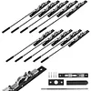 [US Local Warehouse] 10Pcs Flush Mount Extension Bolt with Rod Latch Slide Bolt Lock for French Doors