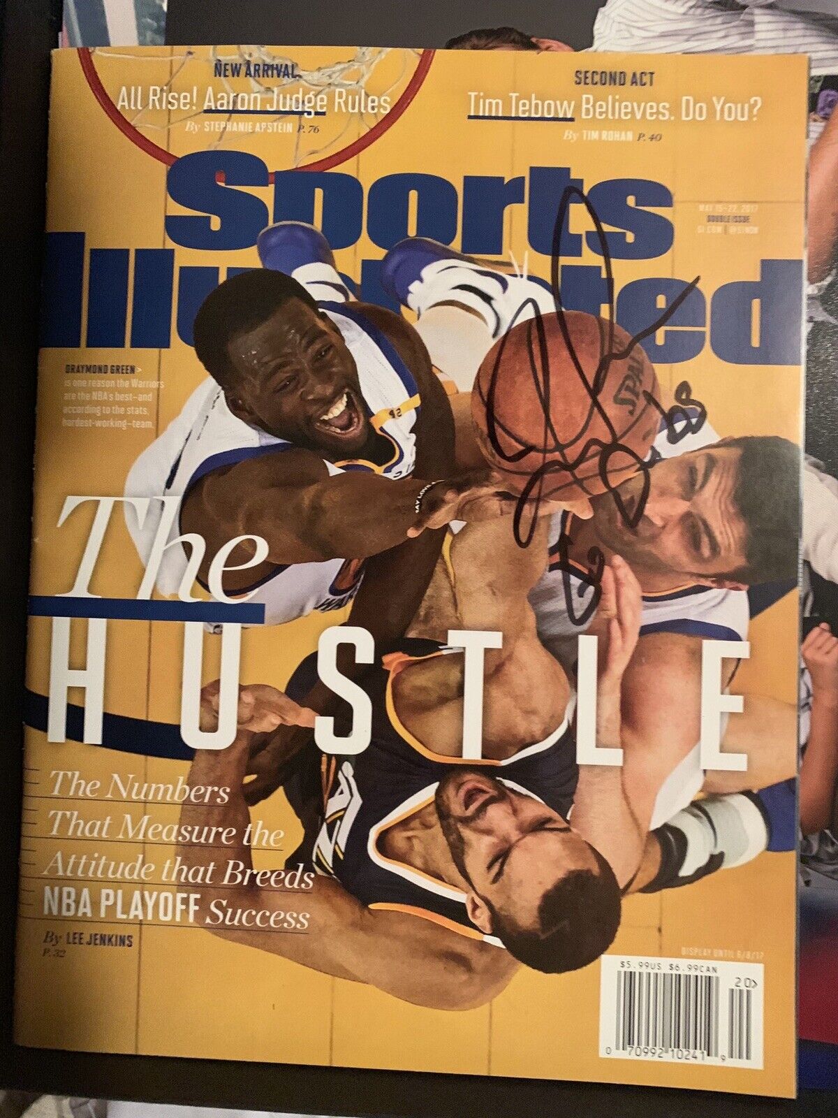 zaza pachulia Signed Sports Illustrated Warriors