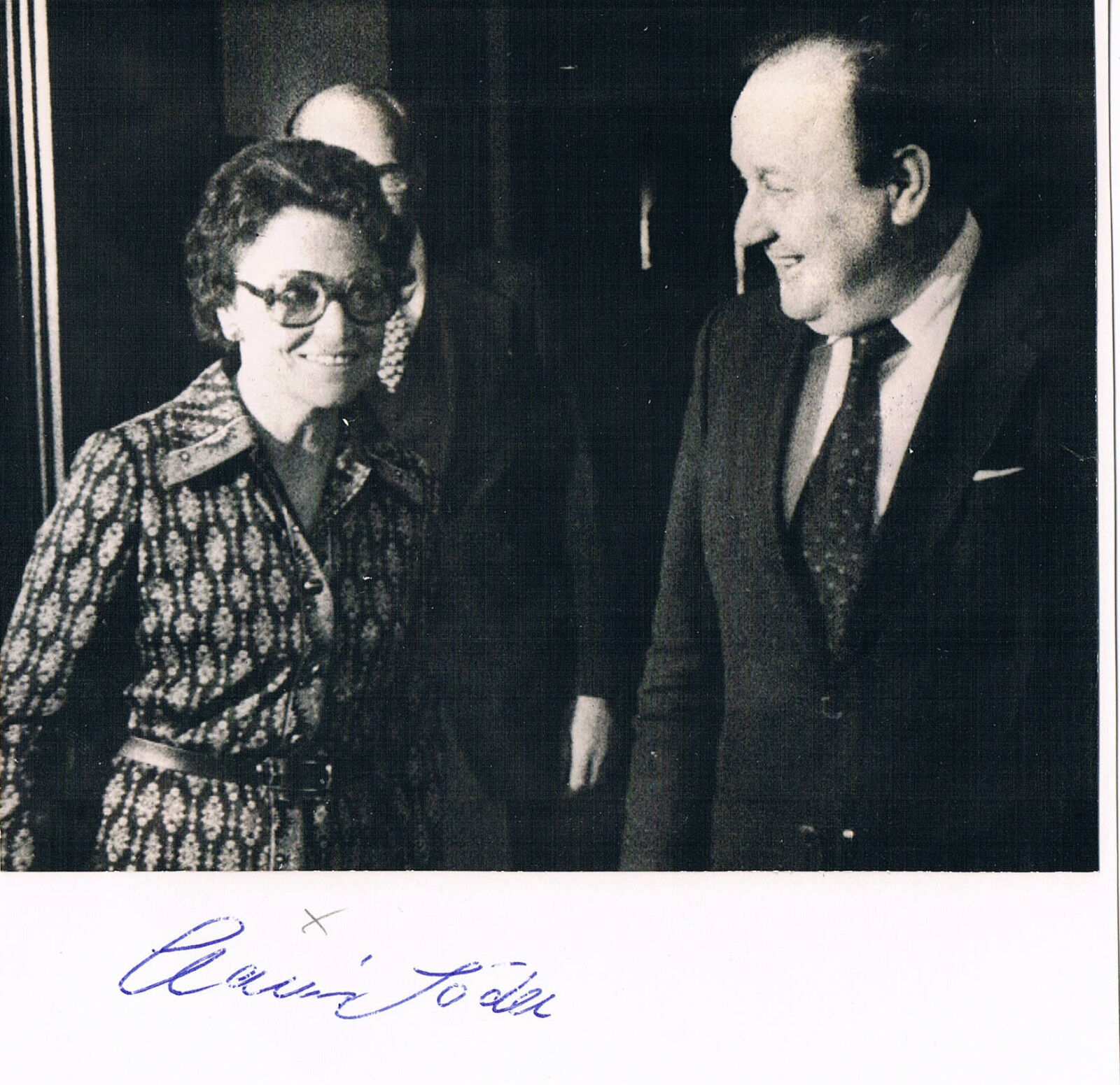 Sweden Foreign Min. Karin S?der 1928-2015 autograph signed 6x6