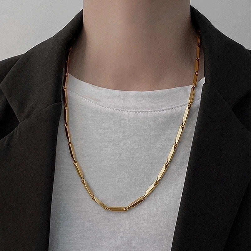Hip-Hop Retro Solid Color Men’S Necklace
